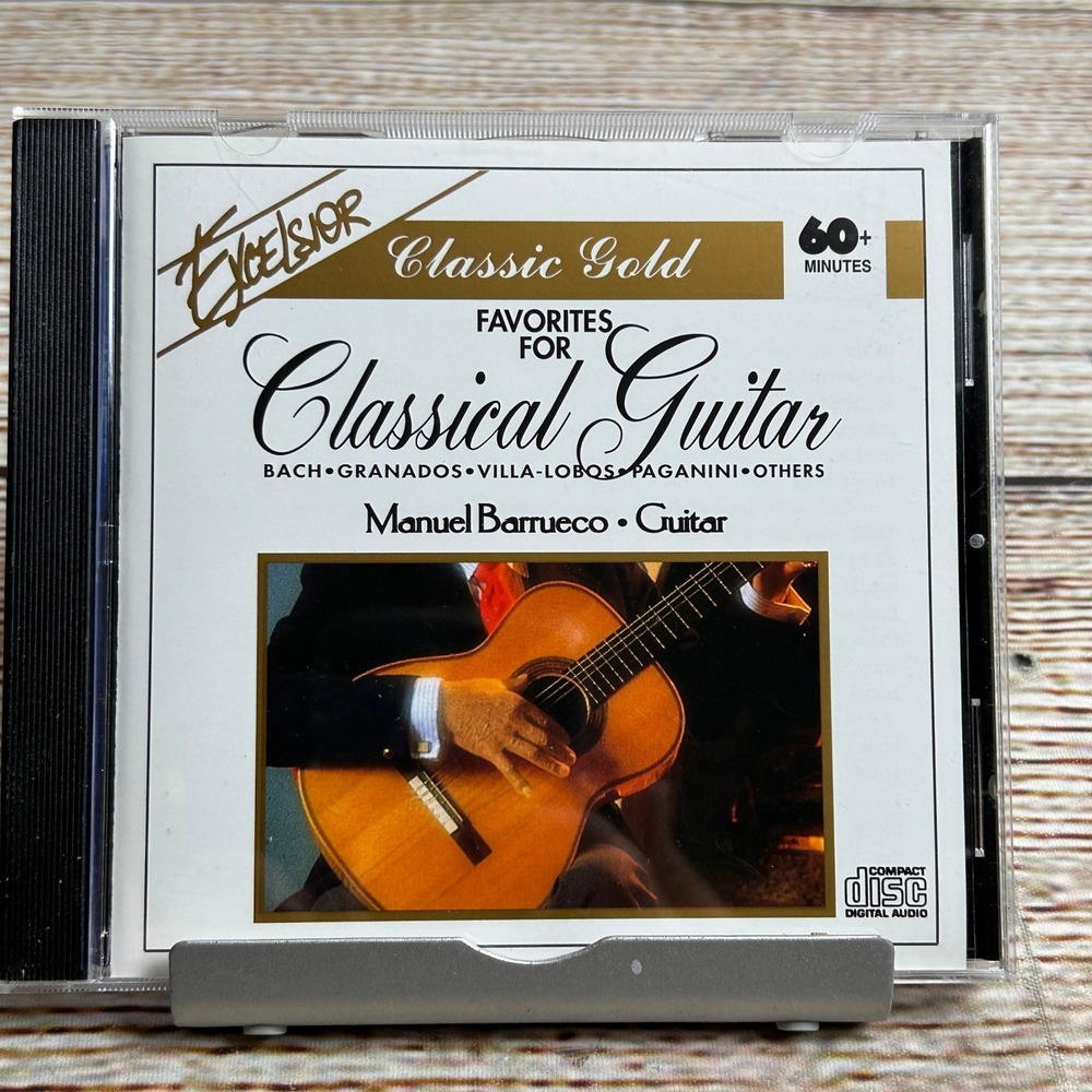 Manuel Barrueco Favorites for Classical Guitar CD Excelsior Classic Gold 1994